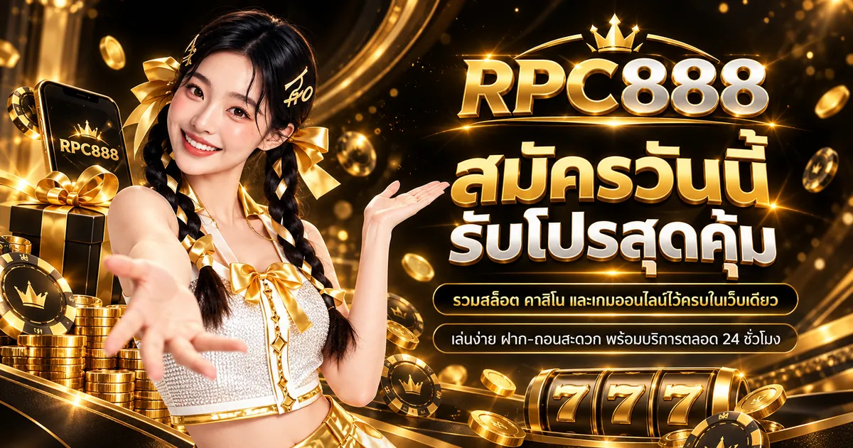 โค้ด rpc888 ล่าสุด: รับเครดิตฟรี เล่นคุ้มบน rpc888.click 2026